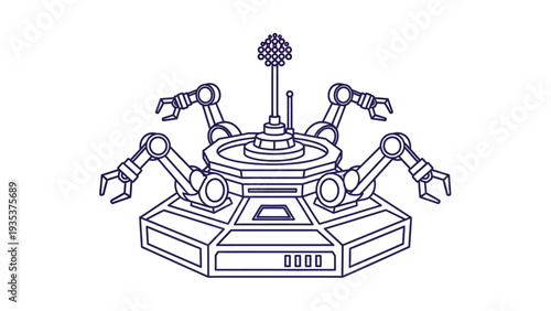 Robot Arm Machine Industrial Automation Equipment.