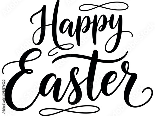 Christian Easter Easter typography, inspirational religious lettering