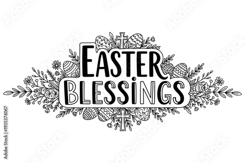 Christian Easter Easter typography, inspirational religious lettering