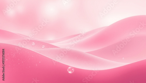 Pink gradient soft wave abstract background pastel color fluid shape gentle light dreamy design liquid texture smooth curve bokeh effect airy glow modern pattern fantasy landscape minimal style
