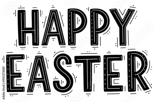 Christian Easter Easter typography, inspirational religious lettering