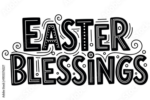Christian Easter Easter typography, inspirational religious lettering