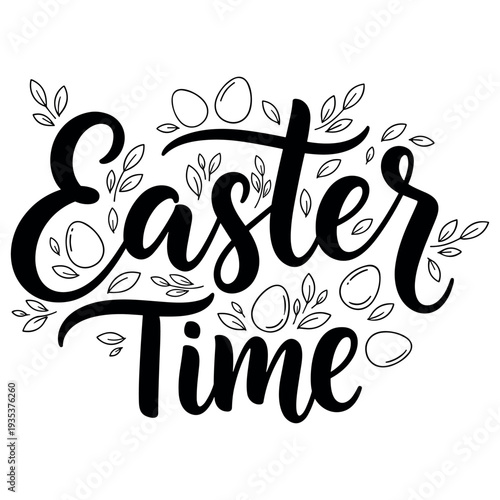 Christian Easter Easter typography, inspirational religious lettering