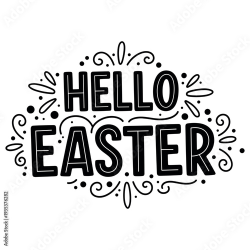 Christian Easter Easter typography, inspirational religious lettering