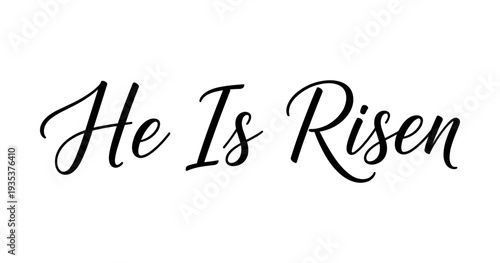 Christian Easter typography, inspirational religious lettering decorative vintage style