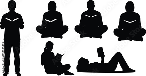 Silhouettes, of, a, live, rock, band, performing, on, stage, including, singers, guitarists, and, a, drummer, for, music, concert, event, posters.