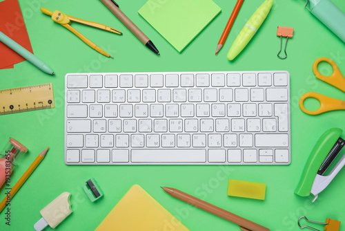 Set of school supplies with...