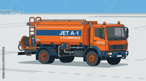 Airport Jet A-1 Fuel Truck