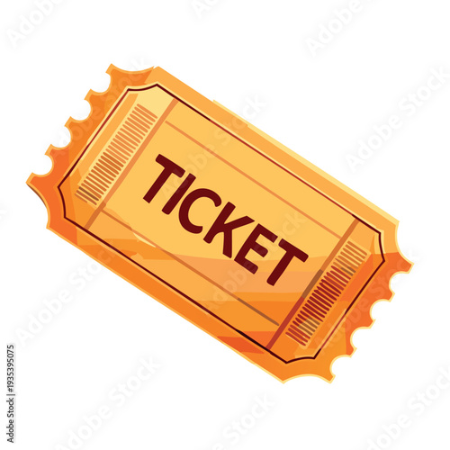 cartoon image of a ticket