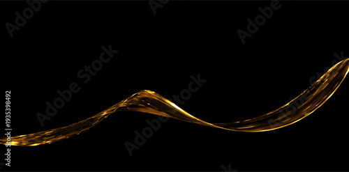 Golden wave composed of shimmering golden light trails, fireworks, and gold confetti vibe. For holiday marketing campaigns (New Year, Christmas), wedding invitation suites, anniversary announcements