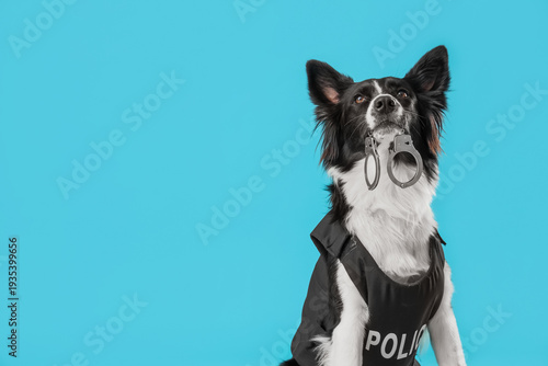 Cute police Border Collie d...