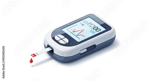Blood Glucose Meter Testing Diabetes Health Care Medical Equipment