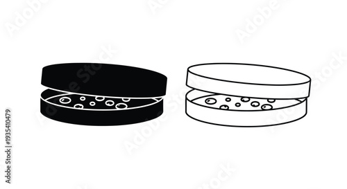 Modern split washer designs Vector