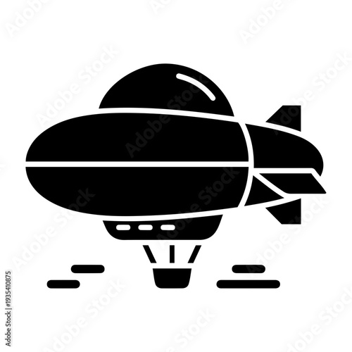 A stylized black and white illustration of a modern layered maritime vessel or cruise ship icon