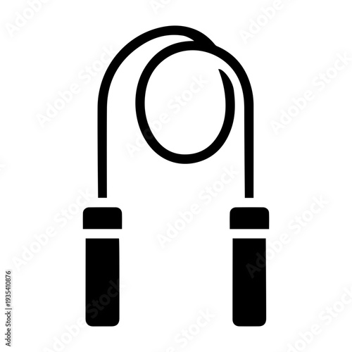 A stylized black vector illustration of a humanoid figure with geometric shapes and rounded contours