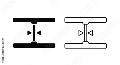 Modern technical h channel flange Vector