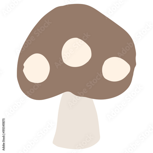 秋の味覚きのこのイラスト 10月の園だよりに使いやすいシンプル手描き素材シリーズ