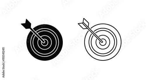 Precision target archery design Vector