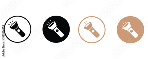 Set of modern microphone icons in different colors and styles