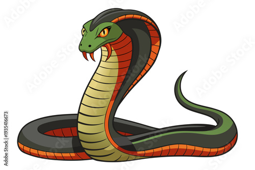 vector illustration of a snake