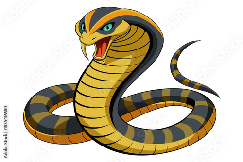 illustration of a cartoon snake
