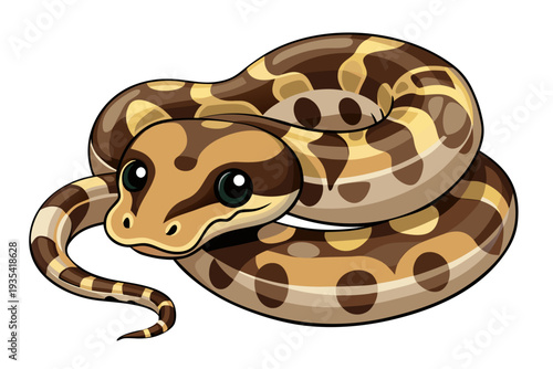 snake on white background