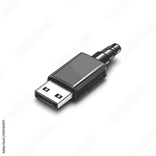 USB Type A Connector with 3.5mm Audio Jack Plug usb connector usb plug photo