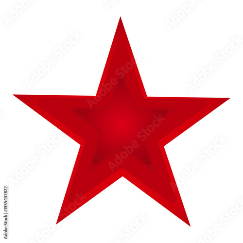 a red star with no background