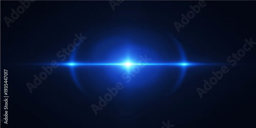 A digital art backdrop featuring blue abstract light rays and glowing wave motion with dark energy lines across a black space design