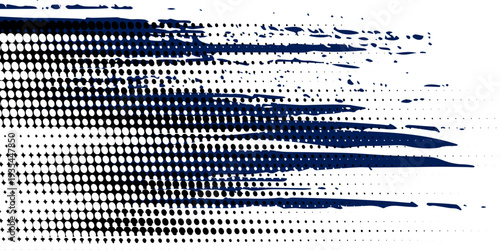 Abstract halftone wave dots background. Futuristic twisted grunge pattern, dots, circles. Vector modern optical pop art texture for posters, business cards and etc