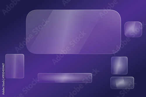 neon liquid effect for square icon background glossy light glass text box frame with