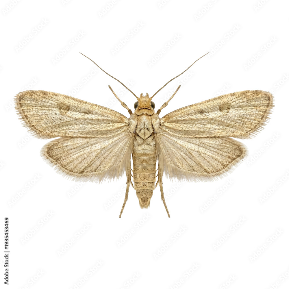 Naklejka premium Common clothes moth (Tineola bisselliella)