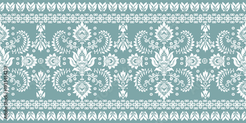 Ethnic Motifs Ikat floral paisley embroidery floral. ikat Saree Sarong oriental pattern traditional.Ikat embroidery style abstract embroidery design for texture,fabric,clothing,wrapping,decoration