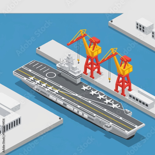 Miniature People Working on Model Ship.