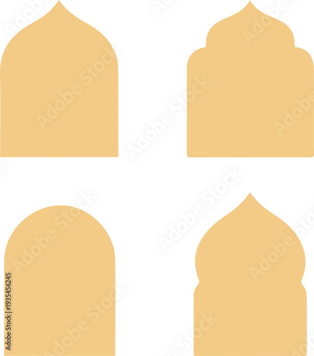 Islamic Ornamental Frame Silhouette Collection