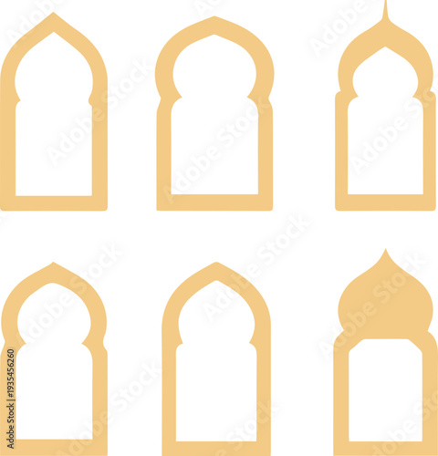 Islamic Ornamental Frame Silhouette Collection
