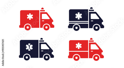 Ambulance Line art abstract creative tone vector