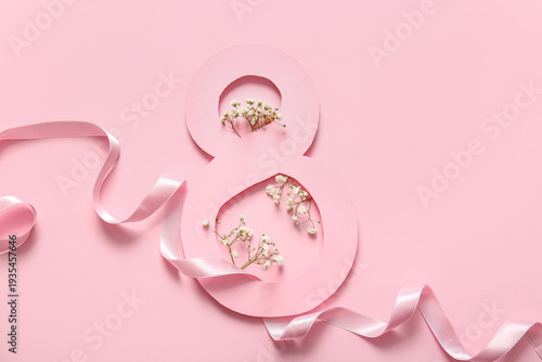 Figure 8 made of paper with...