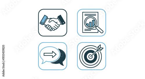 Affiliate Line art abstract smooth modern illustration