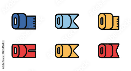 Athletic Tape Line art vector creative tone color illustration