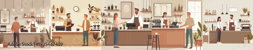 Vector of Local Coffee Shop Business