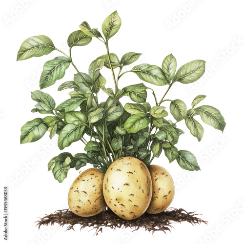 Botanical Potato Art.