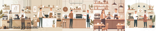 Vector of Local Coffee Shop Business