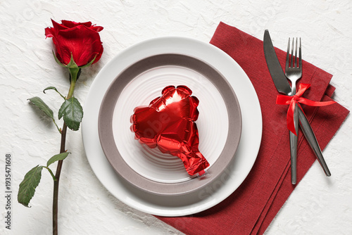 Beautiful table setting wit...