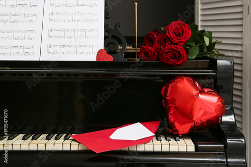 Letter with balloon for Val...