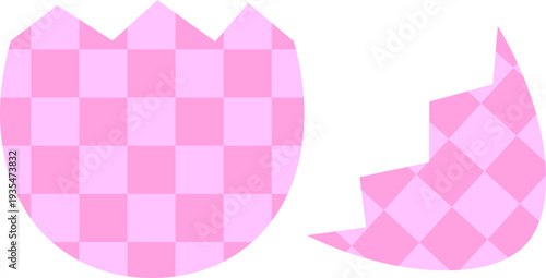 Broken Easter egg shell clipart.
Cracked Easter egg illustration isolated.
Hatched egg split in half design.
Transparent background. SVG.