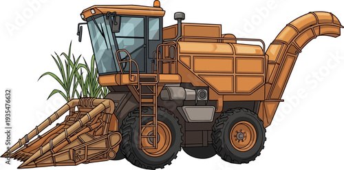 Advanced sugar cane combine harvester for crop collection