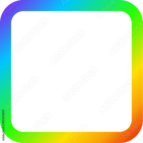 Rainbow Gradient Color Frame