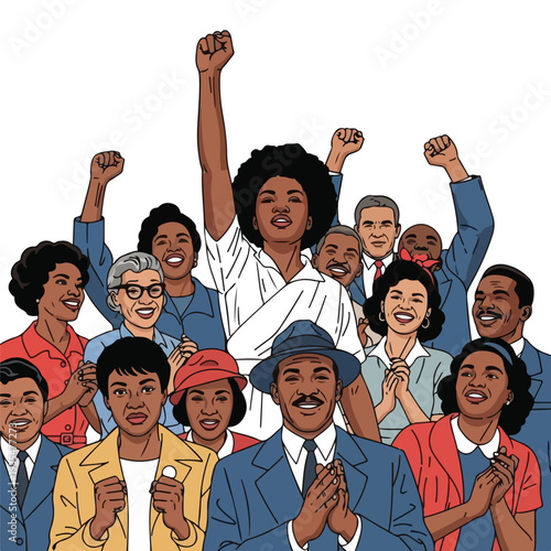 Diverse Group of People Celebrating Together.