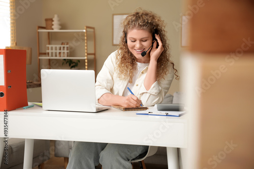 Beautiful young woman with ...